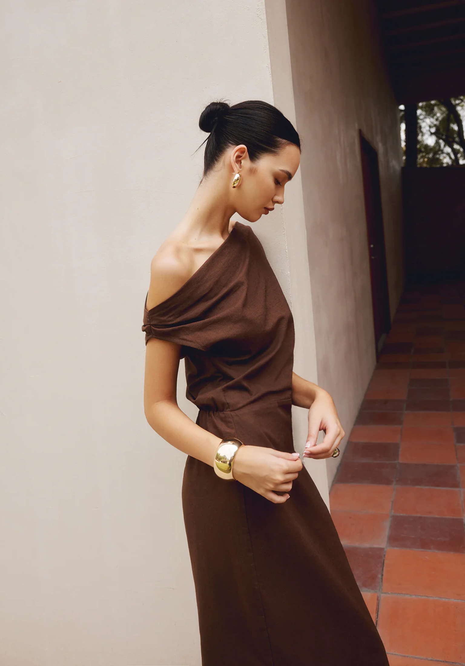 Asymmetrical Maxi Dress